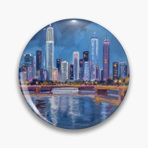 Item preview, bgc skyline oil painting designed and sold by cloudzer0000.