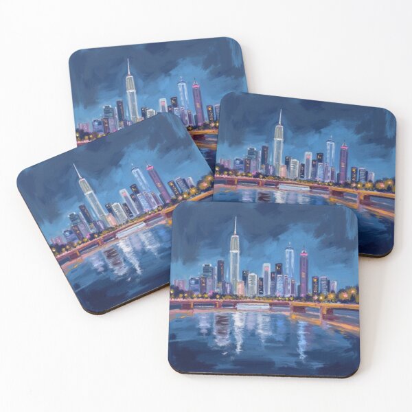 Item preview, bgc skyline oil painting designed and sold by cloudzer0000.