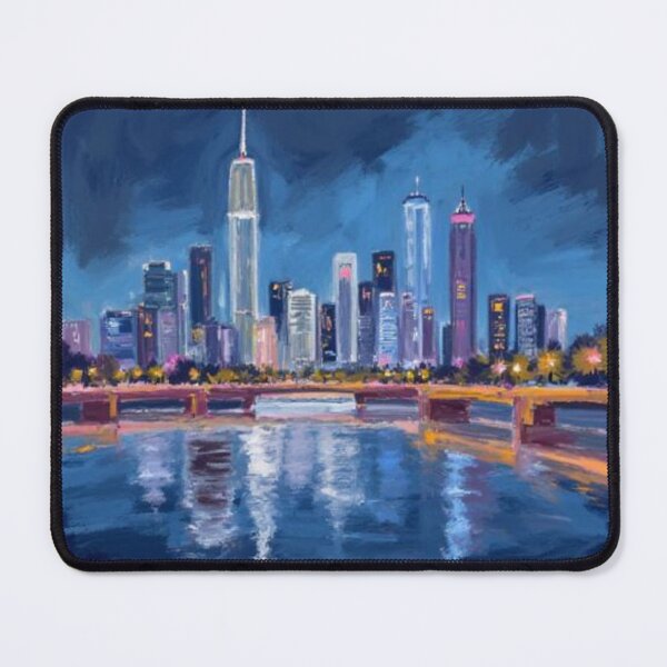Item preview, bgc skyline oil painting designed and sold by cloudzer0000.
