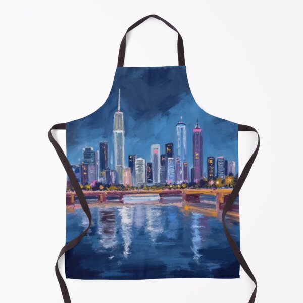 Item preview, bgc skyline oil painting designed and sold by cloudzer0000.