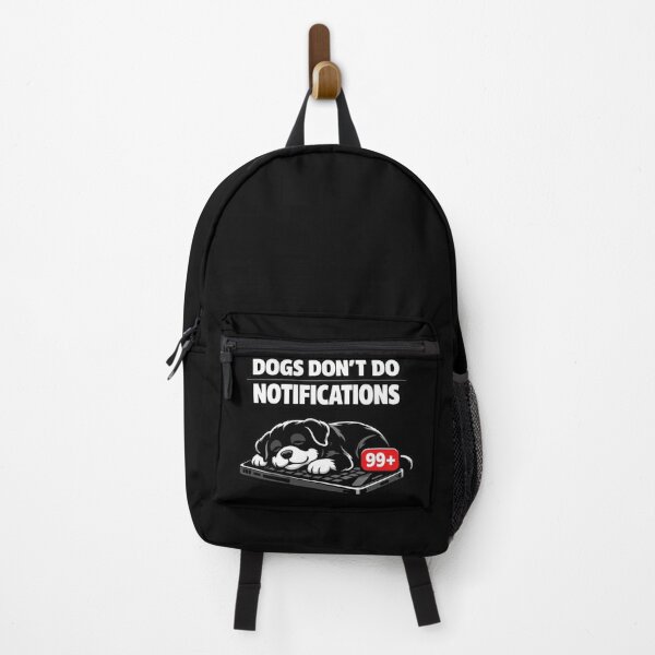 Item preview, Dogs Don’t Do Notifications – Funny Dog Lover Minimalist T‑Shirt designed and sold by Timeless Junction.