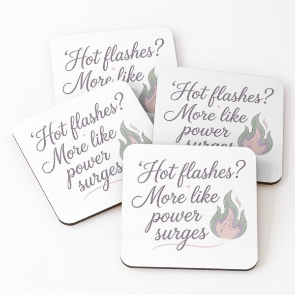 Item preview, Hot Flashes? More Like Power Surges | Funny Perimenopause T-Shirt designed and sold by PeriBloomDesign.