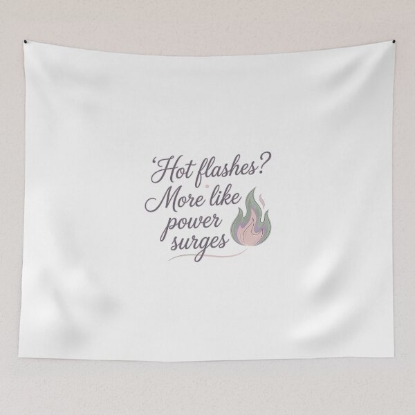Item preview, Hot Flashes? More Like Power Surges | Funny Perimenopause T-Shirt designed and sold by PeriBloomDesign.