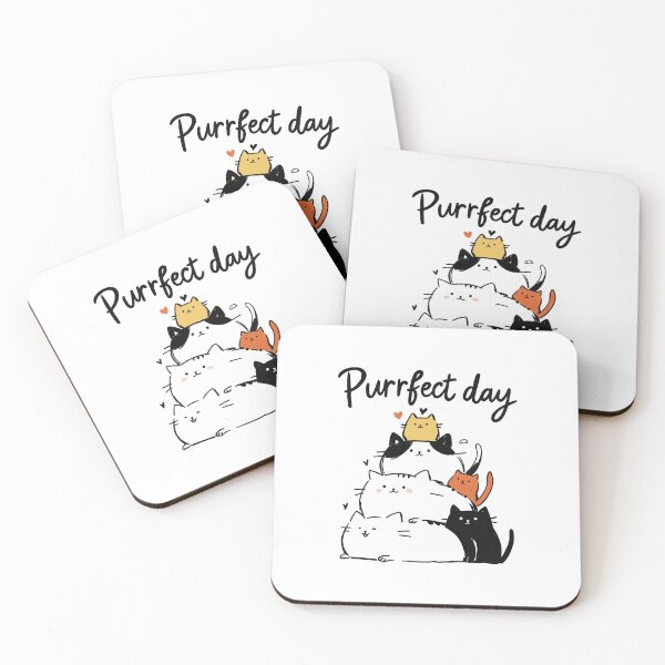 Item preview, Cute Cats "Purrfect day" designed and sold by Fabrikola.