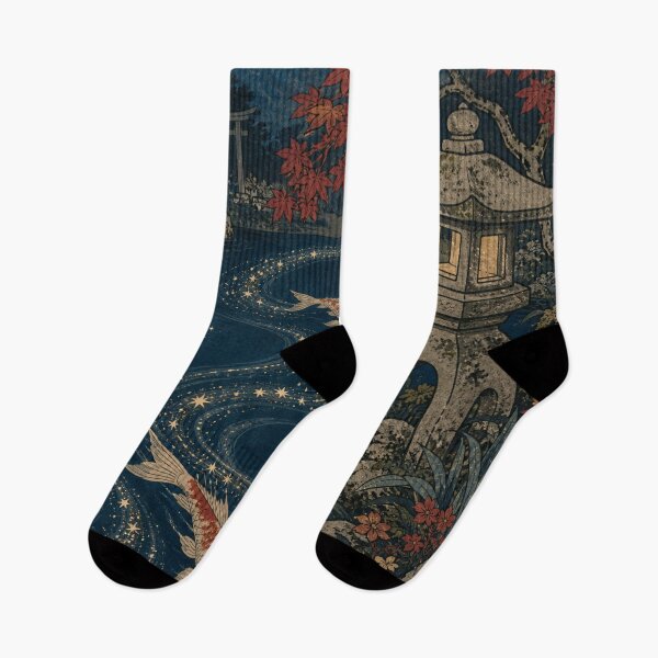 Item preview, Spirits Garden - Vintage Ukiyo-e Japanese Folklore Woodblock  designed and sold by bapupa.