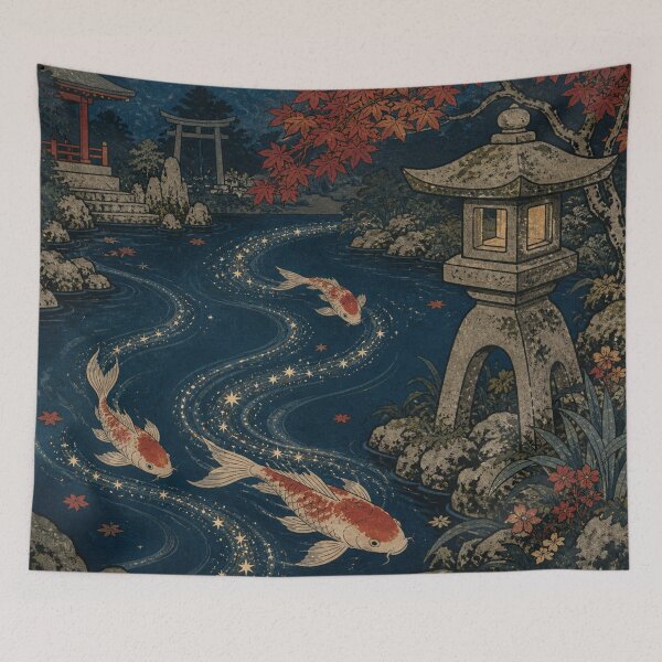 Item preview, Spirits Garden - Vintage Ukiyo-e Japanese Folklore Woodblock  designed and sold by bapupa.