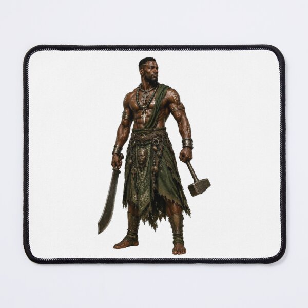 Item preview, Ogun Yoruba God Iron War Fire Mythology Design designed and sold by The Dark Files.