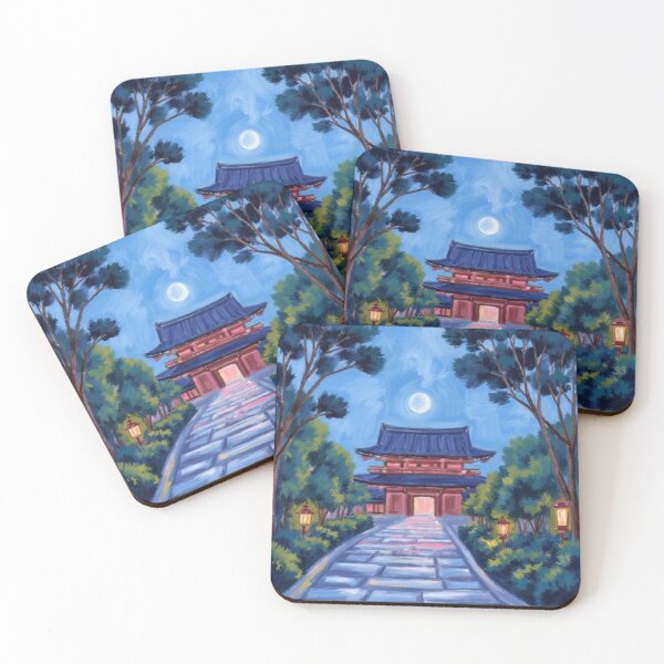 Item preview, japan night pagoda oil painting designed and sold by cloudzer0000.