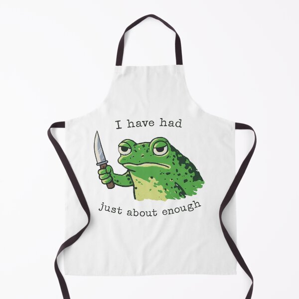 Item preview, I Have Had Just About Enough Frog Meme designed and sold by Hedoraxe.