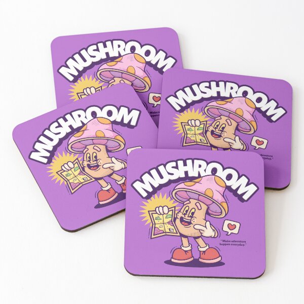 Item preview, Retro Mushroom Explorer – Make Adventure Happen Everyday Cartoon Character designed and sold by DERA RAY.