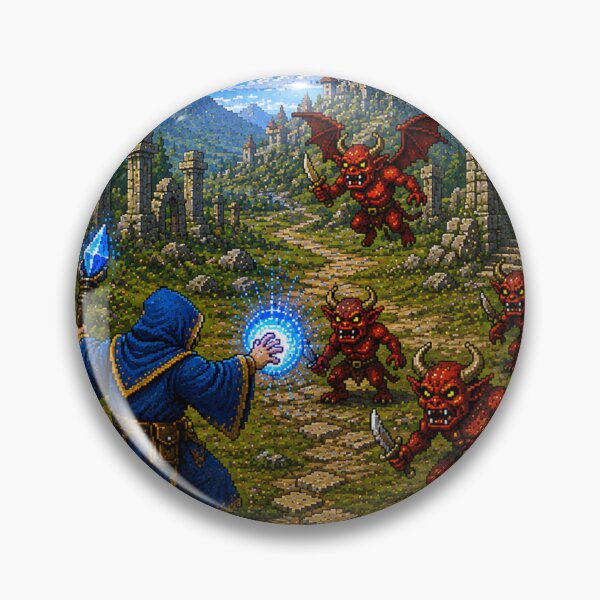 Item preview, Level Up Wizard Battle Retro Gaming T-Shirt | Pixel Art Fantasy RPG Design designed and sold by LevelUp!.