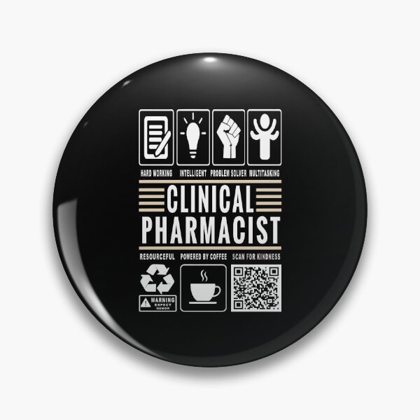 Item preview, Funny Clinical Pharmacist Job Description Icons QR Code designed and sold by MerchMaxxing.