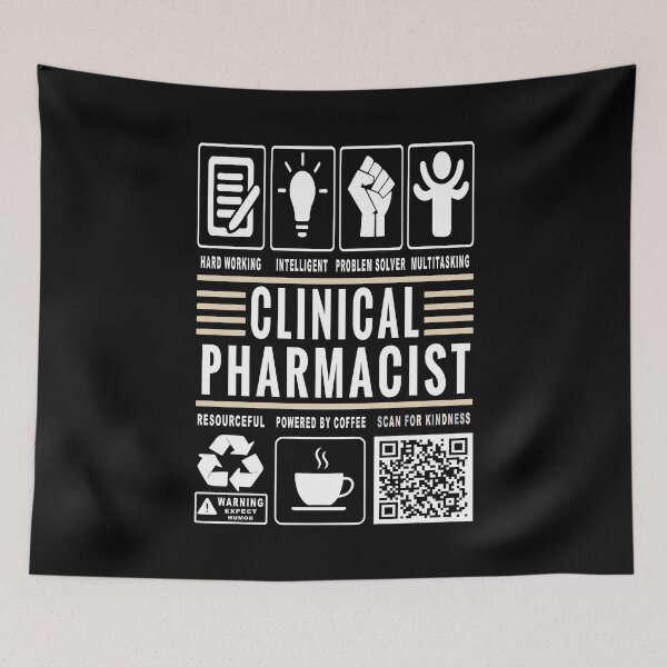 Item preview, Funny Clinical Pharmacist Job Description Icons QR Code designed and sold by MerchMaxxing.