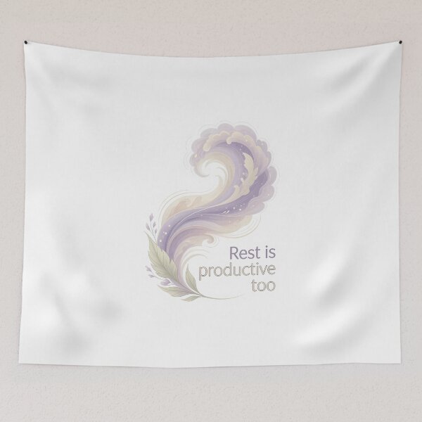 Item preview, Rest Is Productive Too | Perimenopause Self-Care Reminder designed and sold by PeriBloomDesign.