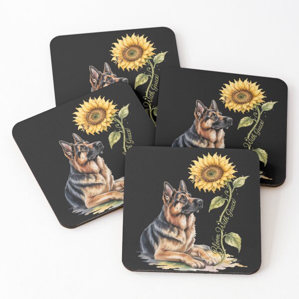 Item preview, German Shepherd Sunflower Bloom With Grace Dog Mom Gift designed and sold by tamdevo1.