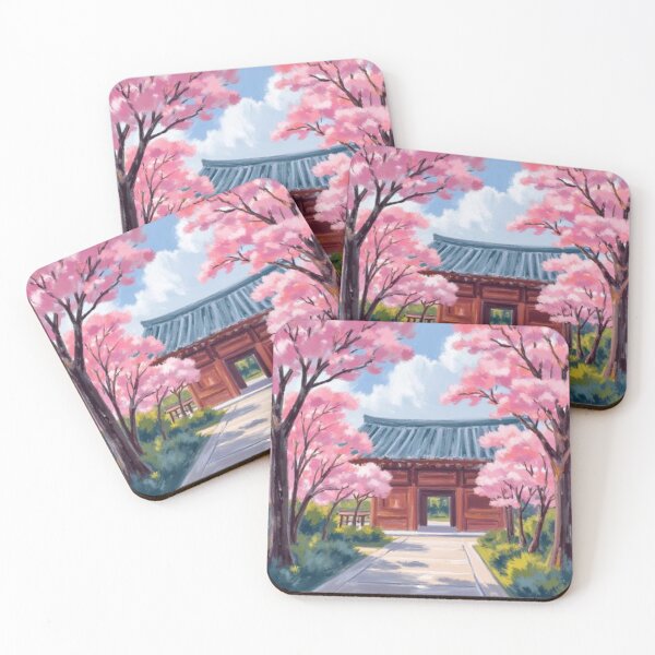 Item preview, beautiful gate sakura tree oil painting designed and sold by cloudzer0000.
