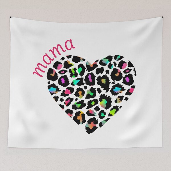 Item preview, Mama Rainbow Leopard Heart - Bold Trendy Mom Gift designed and sold by cabana.space.