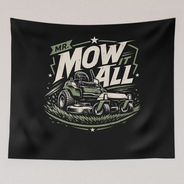 Item preview, Mr. Mow It All Funny Lawn Mower Dad  designed and sold by THREE LITTLE BEANS.