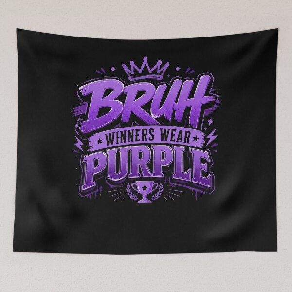 Item preview, Bruh Winners Wear Purple Funny Teacher Kid Field Day Games designed and sold by THREE LITTLE BEANS.
