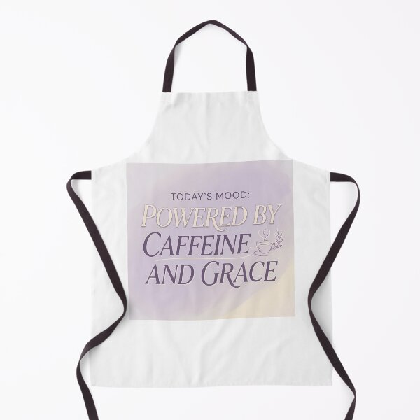 Item preview, Today’s Mood: Powered by Caffeine and Grace | Funny Menopause Tee designed and sold by PeriBloomDesign.