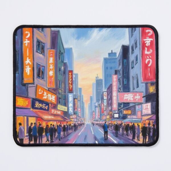Item preview, japan busy night city oil painting designed and sold by cloudzer0000.