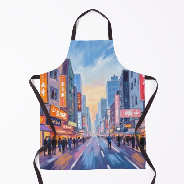 Item preview, japan busy night city oil painting designed and sold by cloudzer0000.