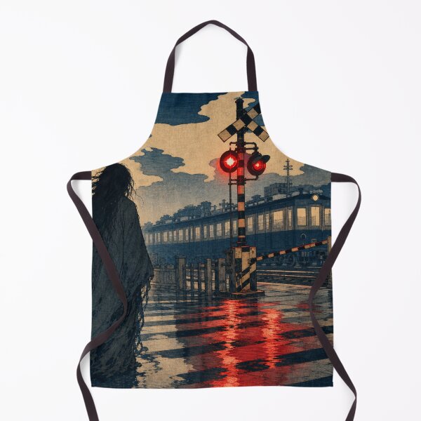 Item preview, The Crossing at Dusk - Vintage Ukiyo-e Japanese Ghost Woodblock Art designed and sold by bapupa.