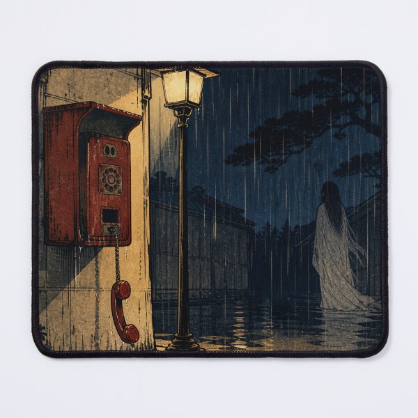 Item preview, The Payphone Call - Vintage Ukiyo-e Japanese Ghost Woodblock Art designed and sold by bapupa.