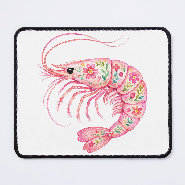 Item preview, Floral Shrimp Watercolor designed and sold by DesignerKha.