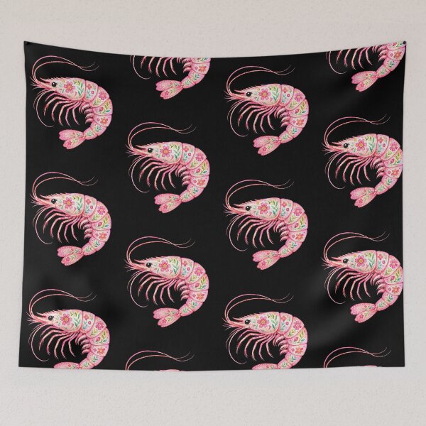 Item preview, Floral Shrimp Watercolor designed and sold by DesignerKha.