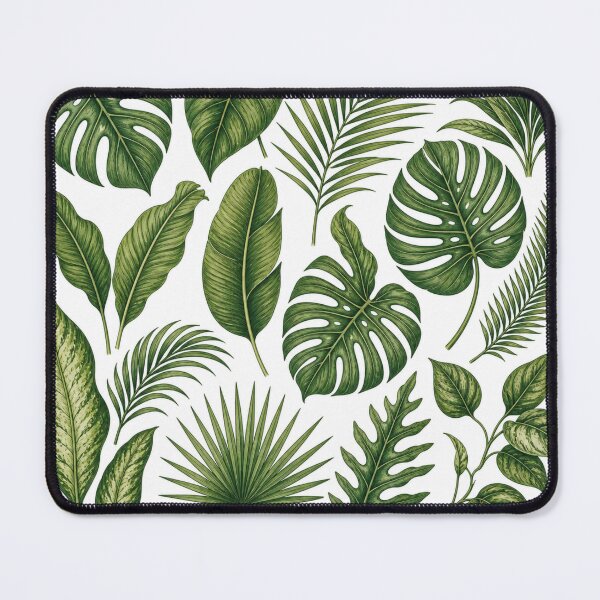Item preview, Tropical Green Leaves Collection | Monstera Palm Banana Botanical Illustration designed and sold by DreamPixelPrint.