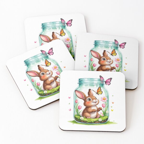 Item preview, Sweet Bunny Garden Jar designed and sold by AQUILAKREO.