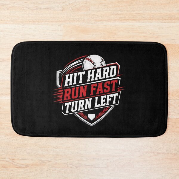 Item preview, Hit Hard Run Fast Turn Left Shirt, Baseball Shirt, Baseball Game Day Shirt, Baseball Player Shirt, Gift for Baseball Lover  designed and sold by THREE LITTLE BEANS.