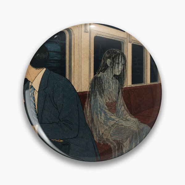 Item preview, Subway Midnight Express - Vintage Ukiyo-e Japanese Ghost Woodblock Art designed and sold by bapupa.