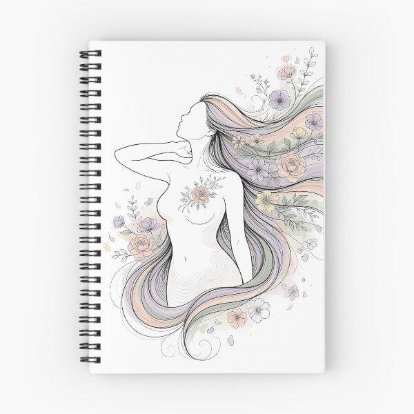 Item preview, Perimenopause Woman Silhouette | Flowing Strength & Grace designed and sold by PeriBloomDesign.