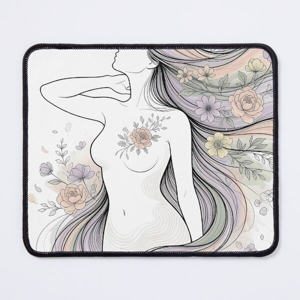 Item preview, Perimenopause Woman Silhouette | Flowing Strength & Grace designed and sold by PeriBloomDesign.