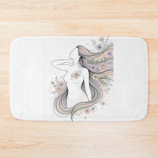 Item preview, Perimenopause Woman Silhouette | Flowing Strength & Grace designed and sold by PeriBloomDesign.