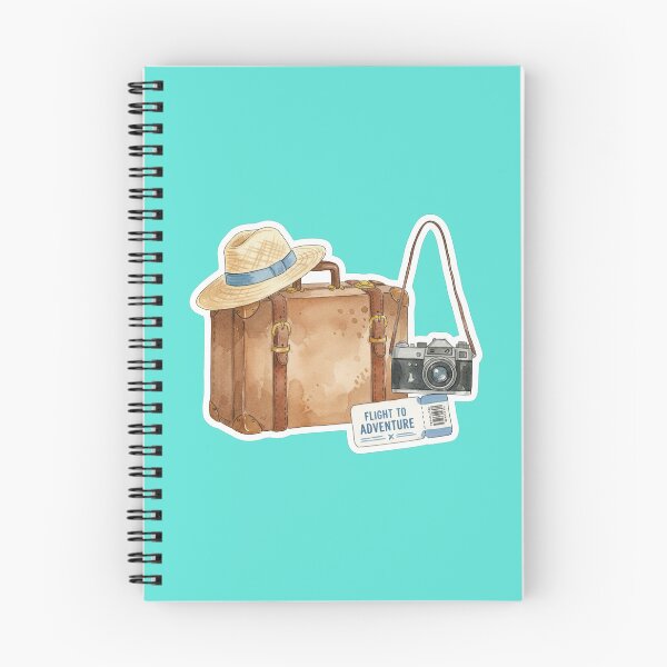 Item preview, Vintage Watercolor Travel Suitcase and Camera designed and sold by BlurBlurDesign.