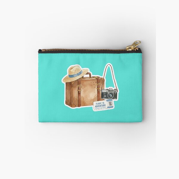 Item preview, Vintage Watercolor Travel Suitcase and Camera designed and sold by BlurBlurDesign.