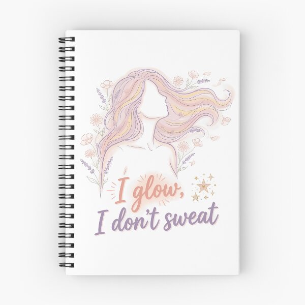 Item preview, I Glow I Don’t Sweat | Night Sweats Survival Quote designed and sold by PeriBloomDesign.