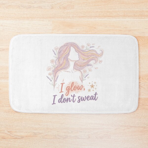 Item preview, I Glow I Don’t Sweat | Night Sweats Survival Quote designed and sold by PeriBloomDesign.