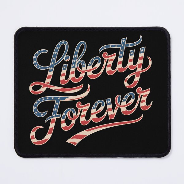 Item preview, Liberty Forever Patriotic Script designed and sold by OldGloryForge.