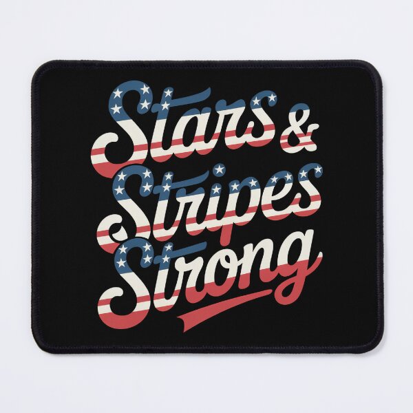 Item preview, Stars & Stripes Strong Script Design designed and sold by OldGloryForge.