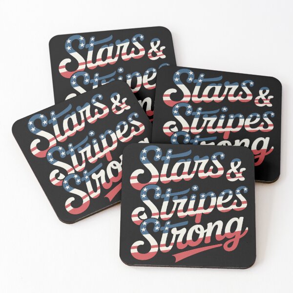Item preview, Stars & Stripes Strong Script Design designed and sold by OldGloryForge.