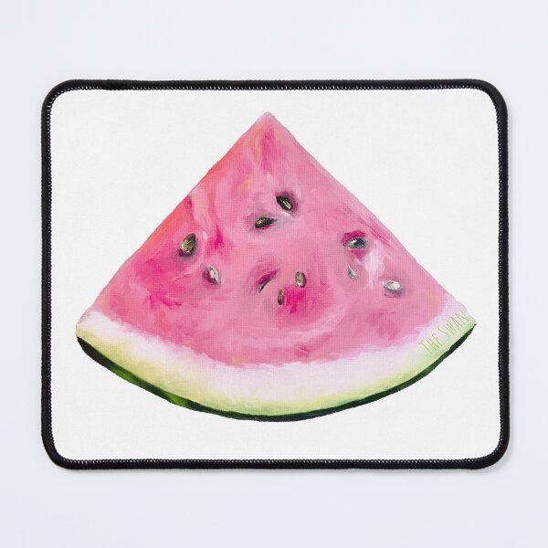 Item preview, JUICY WATERMELON SLICE | Pop Art Oil Painting | Summer Fruit Aesthetic designed and sold by BlueberrySwan.