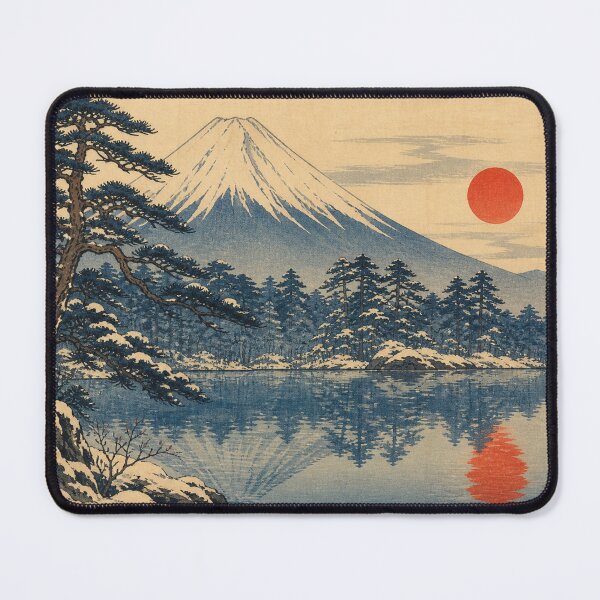 Item preview, Mount Fuji - Vintage Ukiyo-e Japanese Landscape Woodblock designed and sold by bapupa.