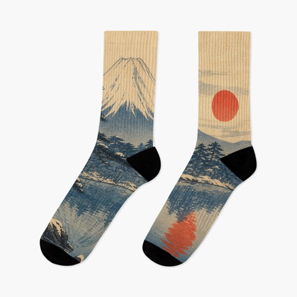 Item preview, Mount Fuji - Vintage Ukiyo-e Japanese Landscape Woodblock designed and sold by bapupa.