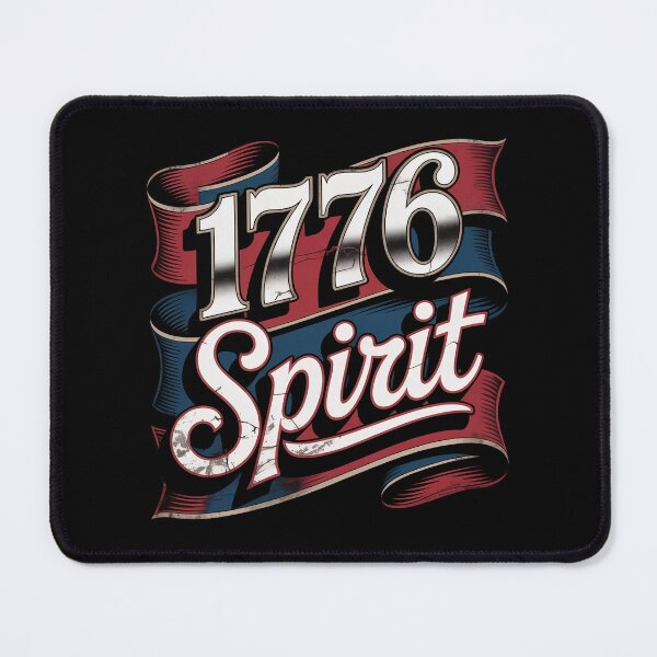 Item preview, 1776 Spirit Patriotic Script Design designed and sold by OldGloryForge.