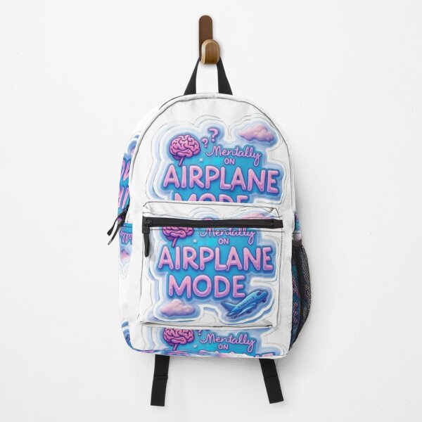 Item preview, Mentally on Airplane Mode – Funny Introvert & Social Detox Sticker designed and sold by Jyotisima8929.