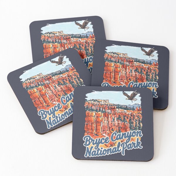Item preview, Bryce Canyon National Park Colorful Landscape Cute Hawk designed and sold by HowToCanadian.